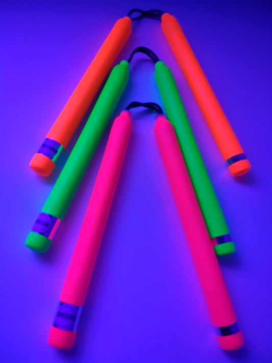 FOAM neon glow nunchucks